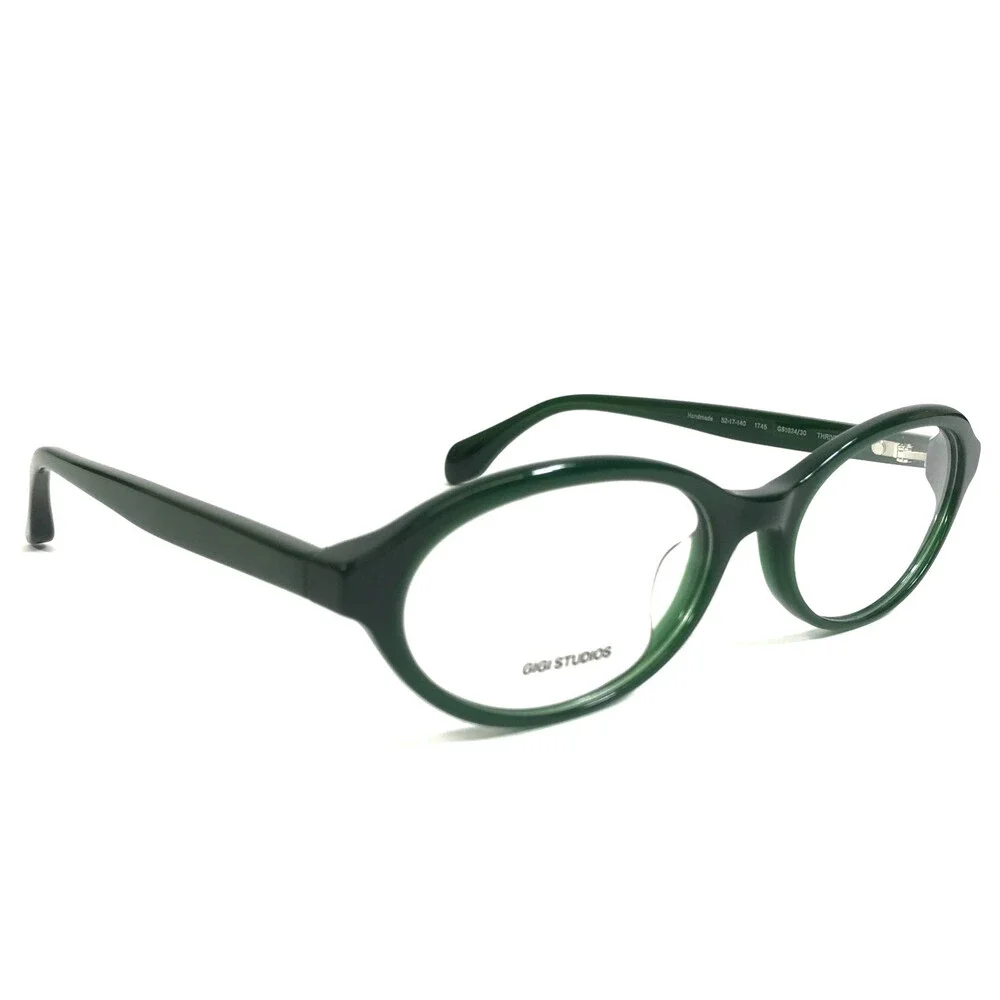 Gigi Studios Eyeglasses Frame THRIVE 003 GS1024/30 Green Oval Full Rim 52-17-140